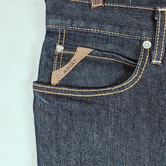 Ariat Mens M4 Relaxed Boot Cut Dark Wash Denim Jeans Size 31x30 - Picture 8 of 16